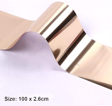MWOOT 10 Rolls Metallic Color Holographic Nail Foil Transfer Sticker Roll Set Mwoot MixPattern Nail Art Stickers Wraps Decals Starry Sky Manicure KitGold Silver Rose Gold 103inchs3937inchs - Image 4