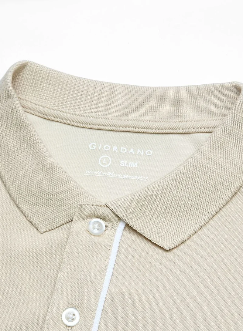 Giordano  Men Slim Cotton Nylon Pique Polo for Men | Best Price UAE