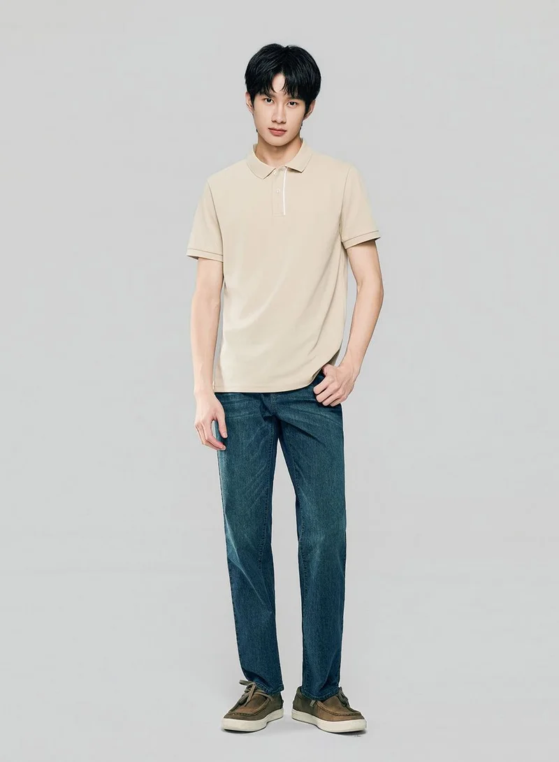 Giordano  Men Slim Cotton Nylon Pique Polo for Men | Best Price UAE