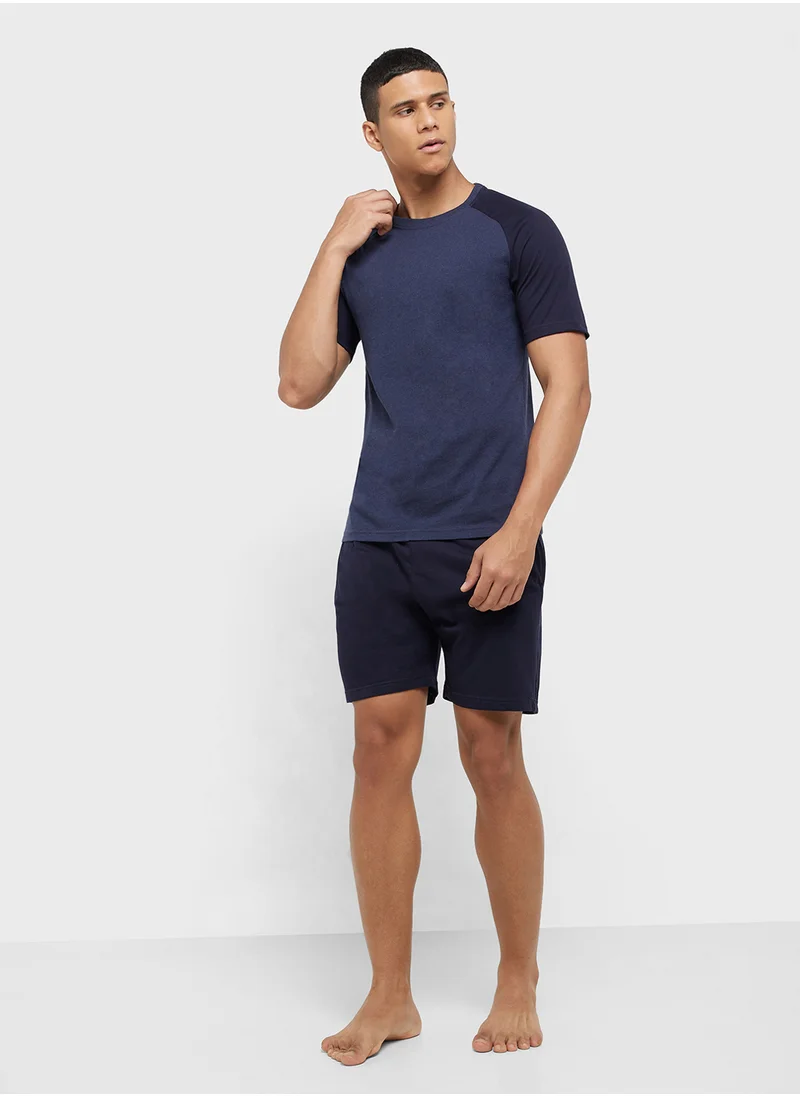 سفنتي فايف Nightwear T-Shirt & Shorts Set