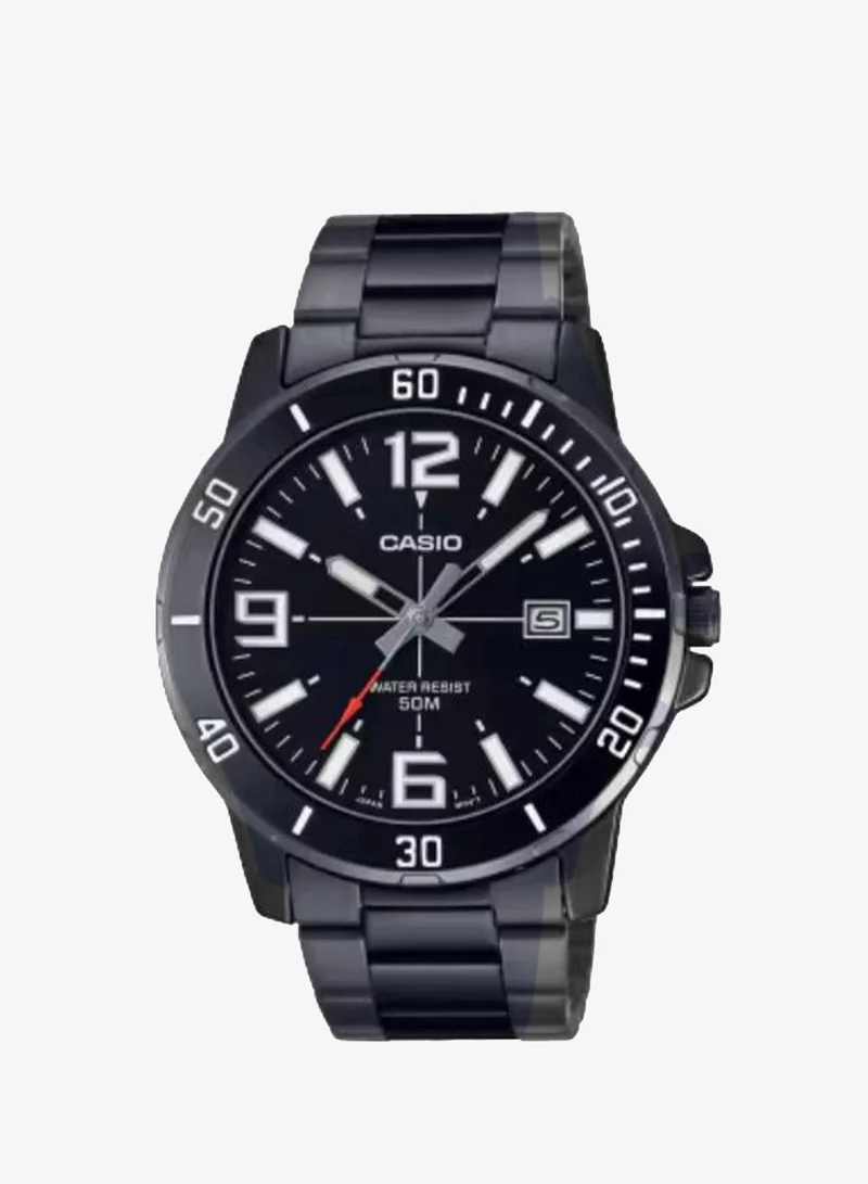 CASIO Men's Stainless Steel Analog Watch MTP-VD01B-1BVUDF - 45 mm