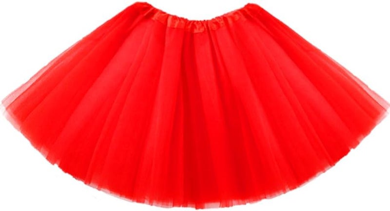 REETAN Christmas Tulle Tutu Skirt Ballet Layered Dance Skirt for Women - Image 1