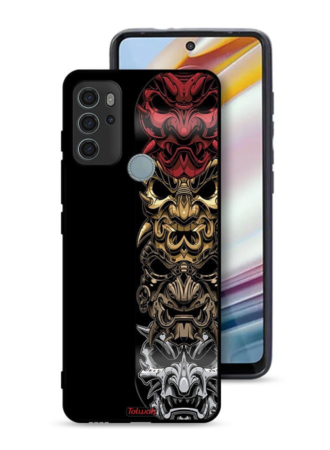 Tolwak Motorola Moto G60S Protective Case Cover Heads Art - Image 1