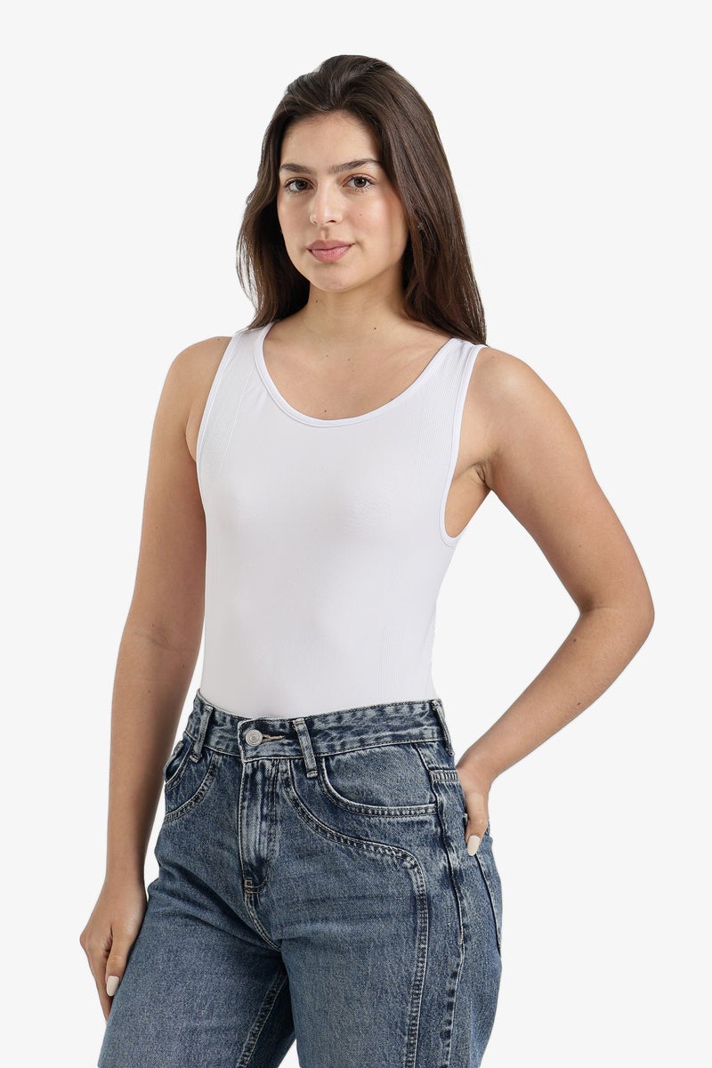 Carina Sleeveless Tank Bodysuit - Image 2