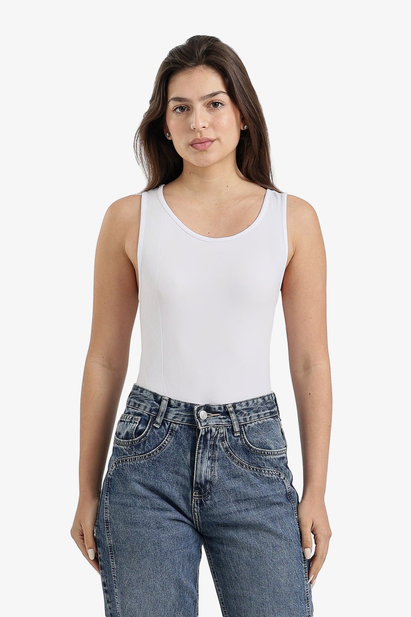 Carina Sleeveless Tank Bodysuit - Image 1