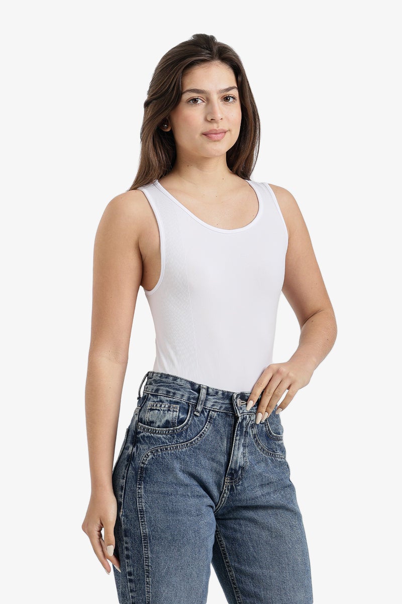 Carina Sleeveless Tank Bodysuit - Image 3