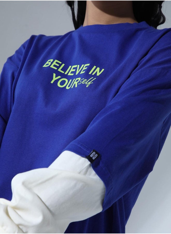 Hubberholme Women Blue T-Shirts - Classic and Versatile for Casual Style  - Image 2