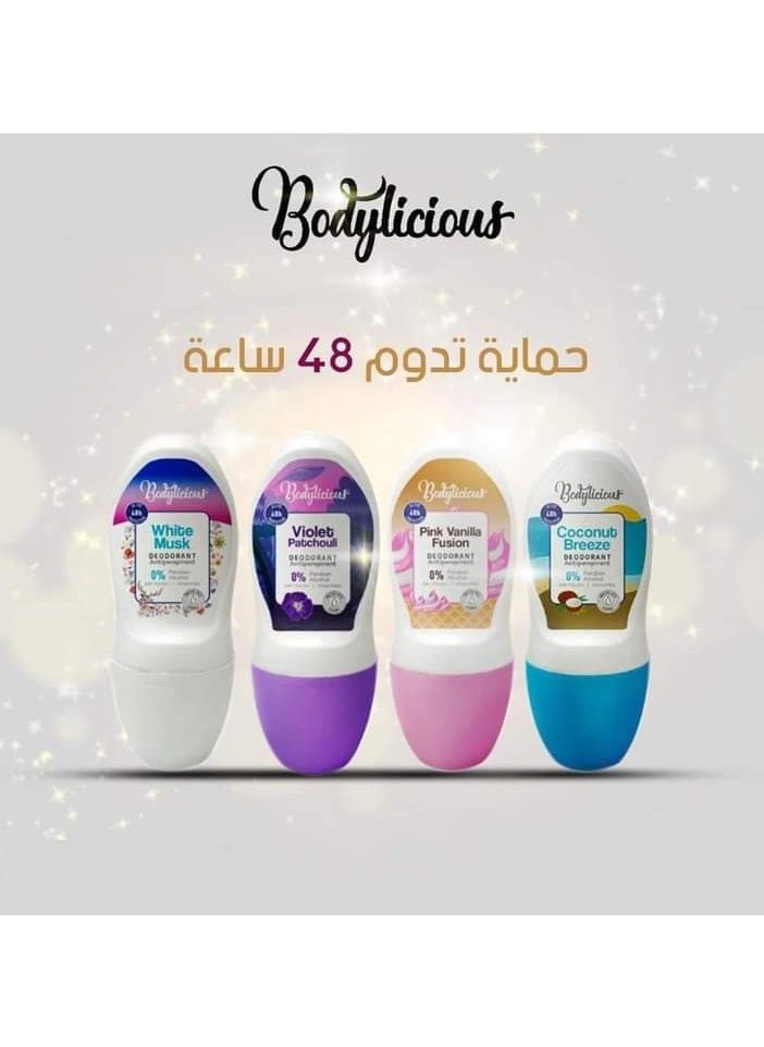 بودي ليشاس بوديليشوس مزيل العرق رول أون بينك فانيليا فيوجن - 50 مل  - Image 5