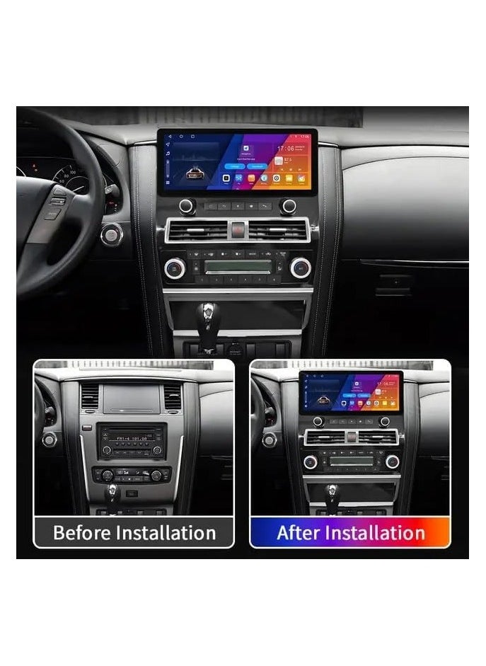 فيريكس ستيريو سيارة أندرويد لنيسان باترول Y62 12.3 بوصة 2010 - 2022 مع Apple Carplay Android Auto GPS لاسلكي واجهة سريعة كاميرا AHD متضمنة 4G USB WiFi Quick Boot Y62 4+32 GB  - Image 3