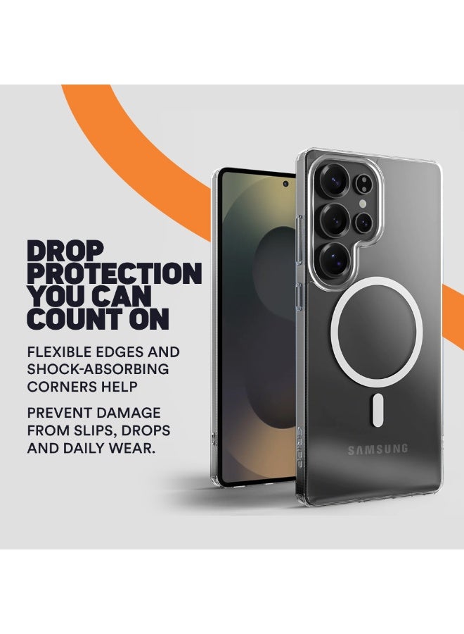 FITIT حافظة هاتف سامسونج S25 ألترا المغناطيسية – رفيعة ومضادة للصدمات مع 36 مغناطيس من فئة N52، مقاومة للخدوش ومضادة للاصفرار، متوافقة مع الشحن اللاسلكي – fitit - Image 5