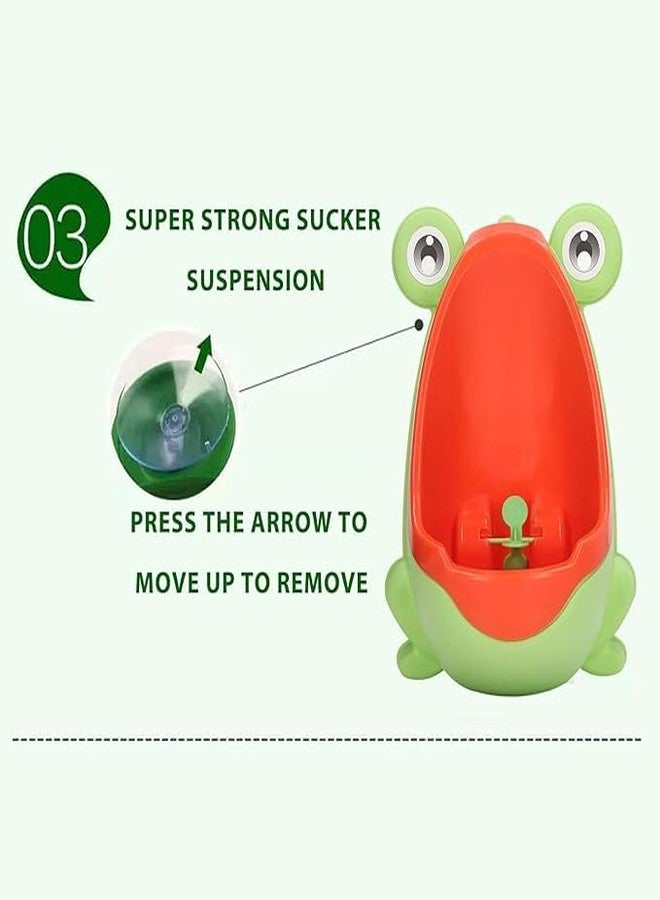 MAMYA Blink Basket Frog Pee Training,Cute Potty Training Urinal for Boys with Funny Aiming Target,Urinals for Toddler Boy (Yellow) - Image 4