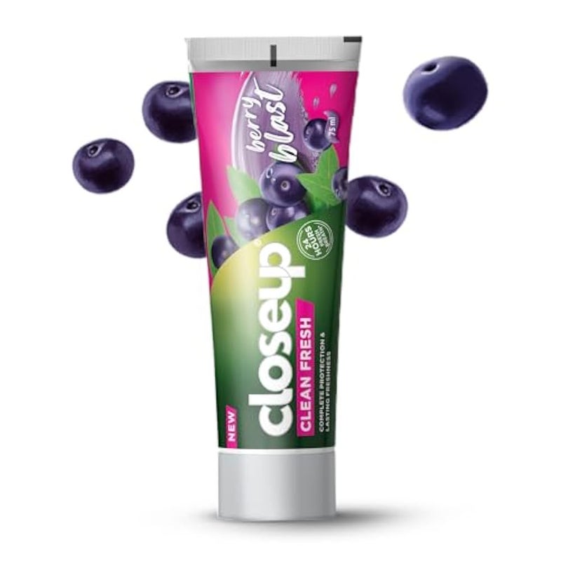 Close Up Closeup Clean Fresh Toothpaste, Berry Blast, complete protection & lasting freshness, 75ml - Image 1