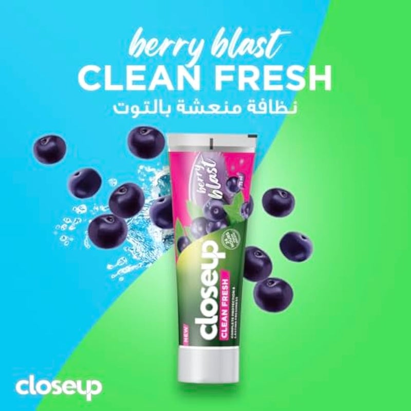 Close Up Closeup Clean Fresh Toothpaste, Berry Blast, complete protection & lasting freshness, 75ml - Image 4