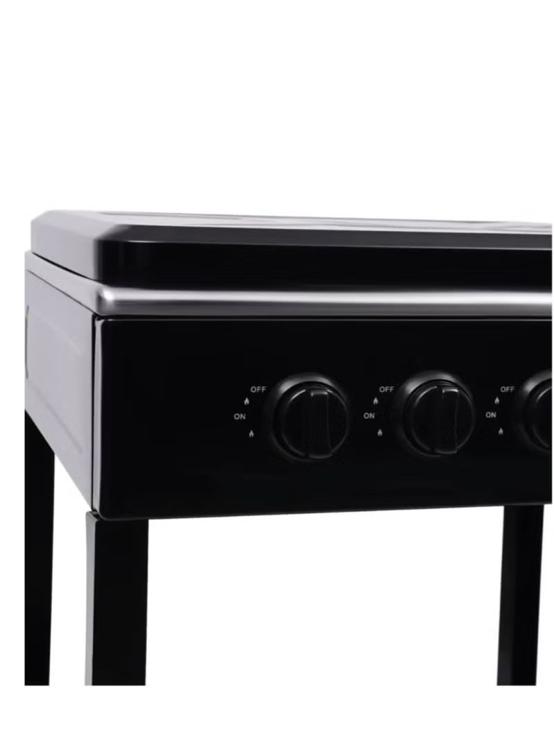 دينكس موقد غاز بأربعة شعلات مصنوع من الفولاذ المقاوم للصدأ مثالي للاستخدام المنزلي والتخييم - Image 4