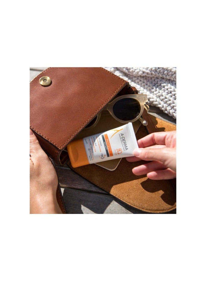 A-DERMA A Derma Protect Fluid Face SPF50 Normal to Combination Skin Pocket 30ml - Image 2