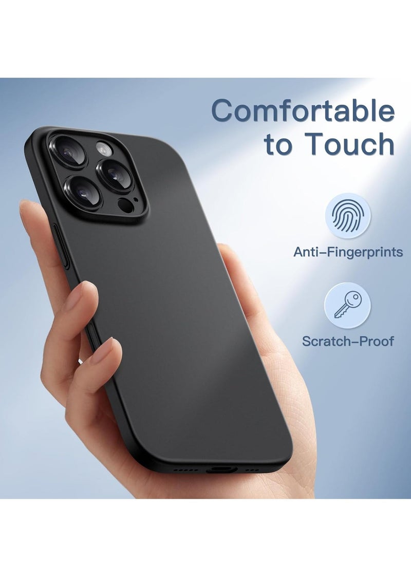 ELTRAZONE Ultra-Slim 0.35mm Case for iPhone 16 Pro Max (6.9 Inch) – Lightweight Matte Finish, Full Camera Lens Protection, Minimalist Hard Cover (Black) - Image 5