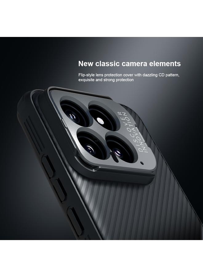 Nillkin Case For Xiaomi 14 Black Mirror Prop CD Texture Mirror Precise Hole Phone Case - Image 4