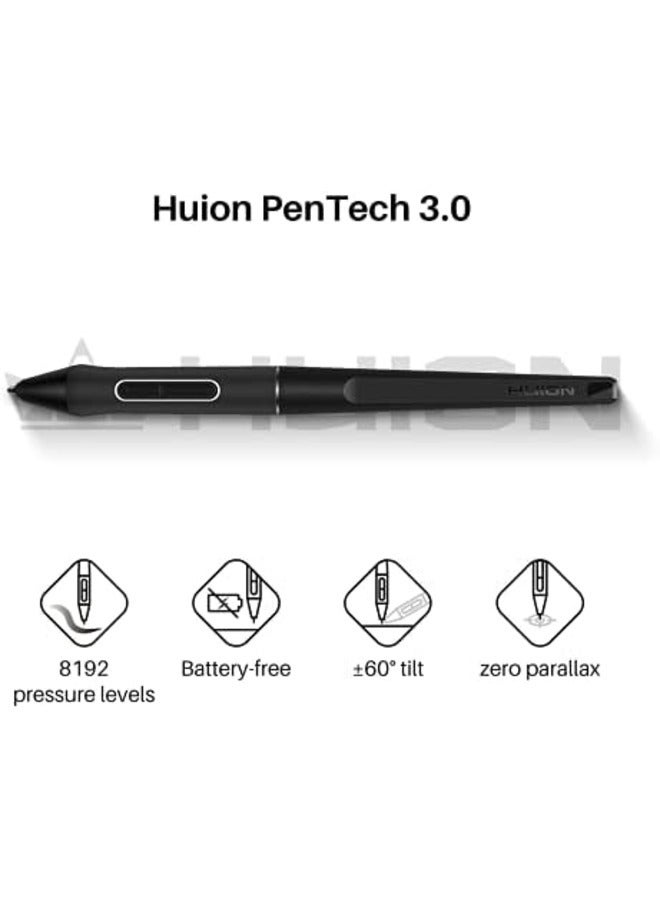 HUION Kamvas Pro 16 Plus 4K UHD 15.6" Drawing Tablet with Screen, 8192 Pressure Levels, Battery-Free Stylus with Tilt Function, Full-Laminated Anti-Glare Glass, 145% sRGB Color Gamut - Image 5