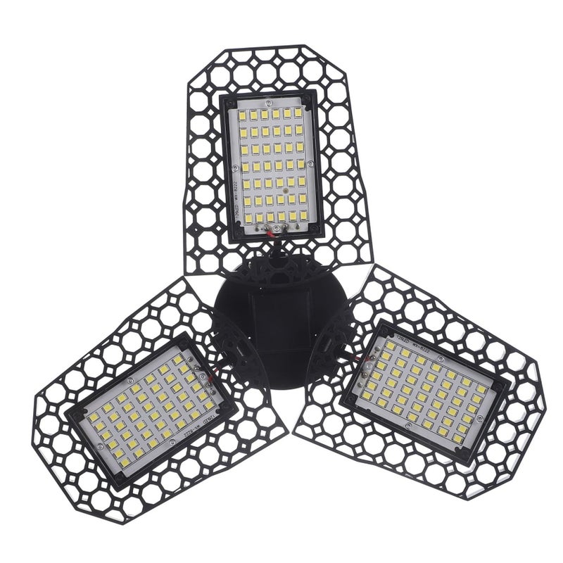 60W Foldable LED Garage Light Black Ceiling Lamp for Warehouse Emergency - Image 2