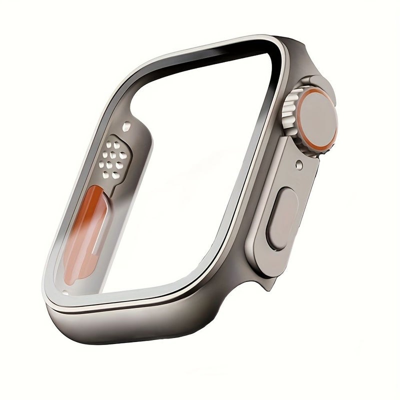 Titanium Hard PC Case with Screen Protector for iWatch Ultra 49mm - Image 1
