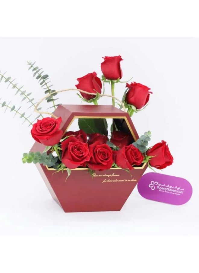 Buy Any Flowers - With You 11 Red Roses Box - Image 1