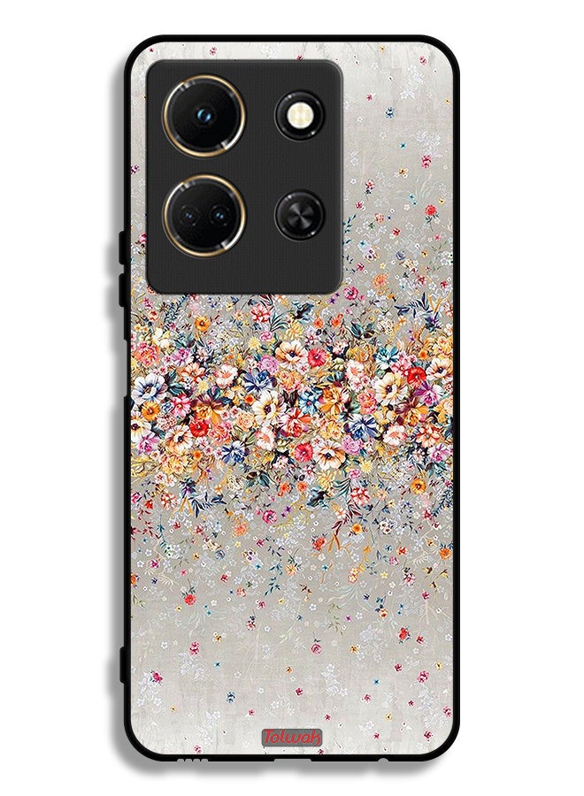 Tolwak Infinix Note 30 Protective Case Cover Small Flowers Abstract Art - Image 1