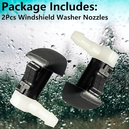 Cheriezing 2Pcs Windshield Washer Nozzles Wiper Spray Kit Compatible with 2013-2016 Dart # 68081370AB - Image 3