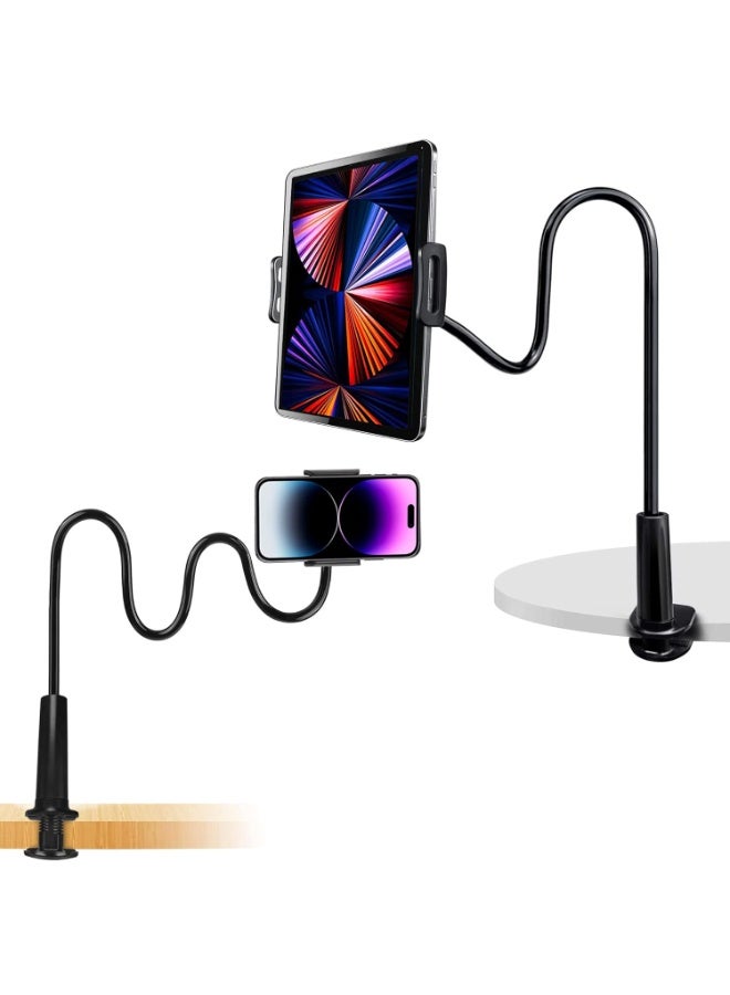 Xtore Universal Mobile Phone Holder & Tablet Tabletop Holder with 360° Rotation (Black, Pack of 1) - Image 1