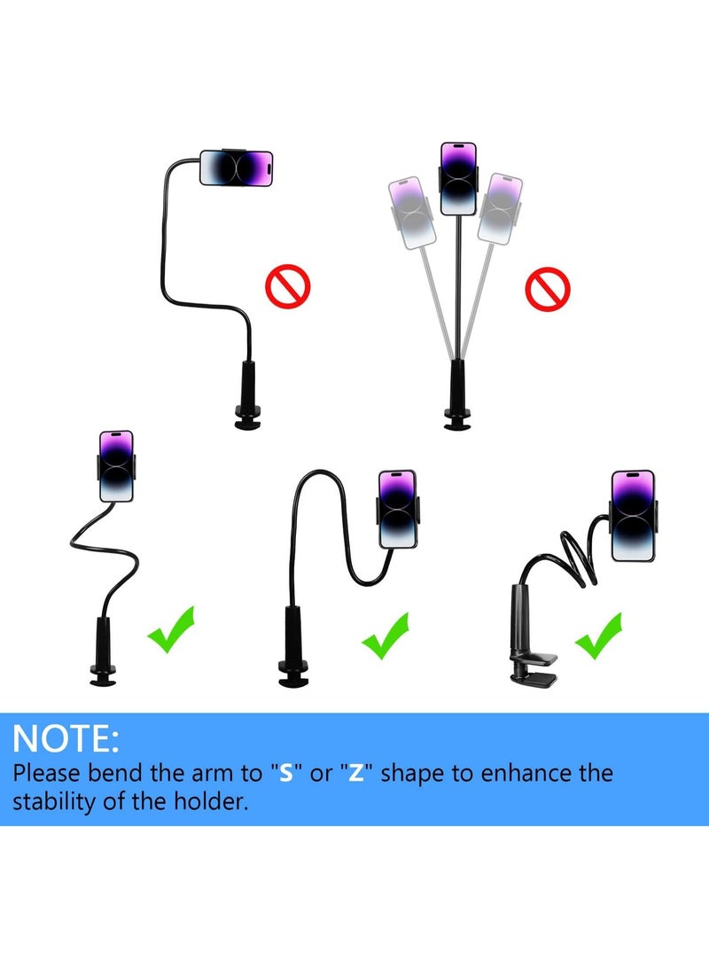 Xtore Universal Mobile Phone Holder & Tablet Tabletop Holder with 360° Rotation (Black, Pack of 1) - Image 5