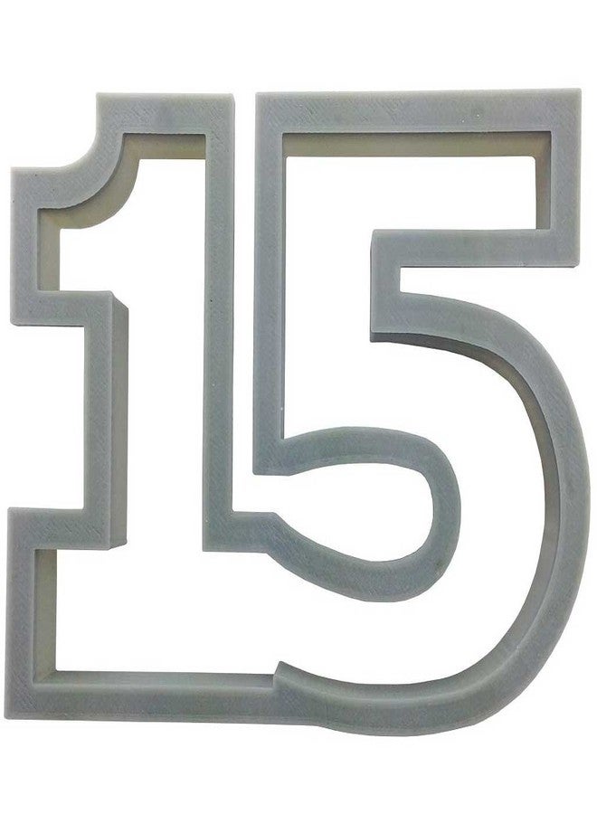 CookieCutterCom Brand Number 15 Cookie Cutter 3.5 Inch - Hand Made in the USA