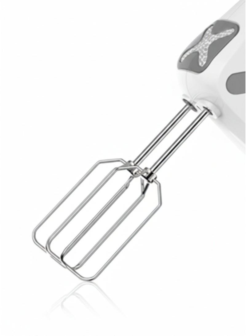 TORNADO Touch Hand Mixer - 5 Speeds with Turbo Function - 400W - Chopper Attachment - Model THM-400SS - White - Image 4