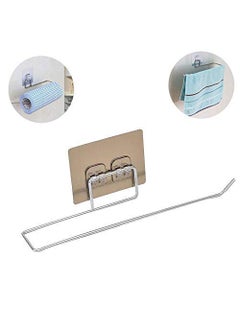 HOMAVA Homava Toilet Paper Holder Tissue roll Paper Towel Holder Stainless Steel Washable Stick Hook Rack Bathroom Storage Accessories Wall Mounted Pack of 1  - Image 2