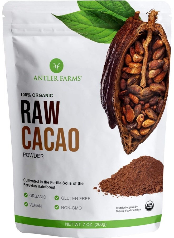 Antler Farms 100% Organic Raw Cacao Powder - Image 1
