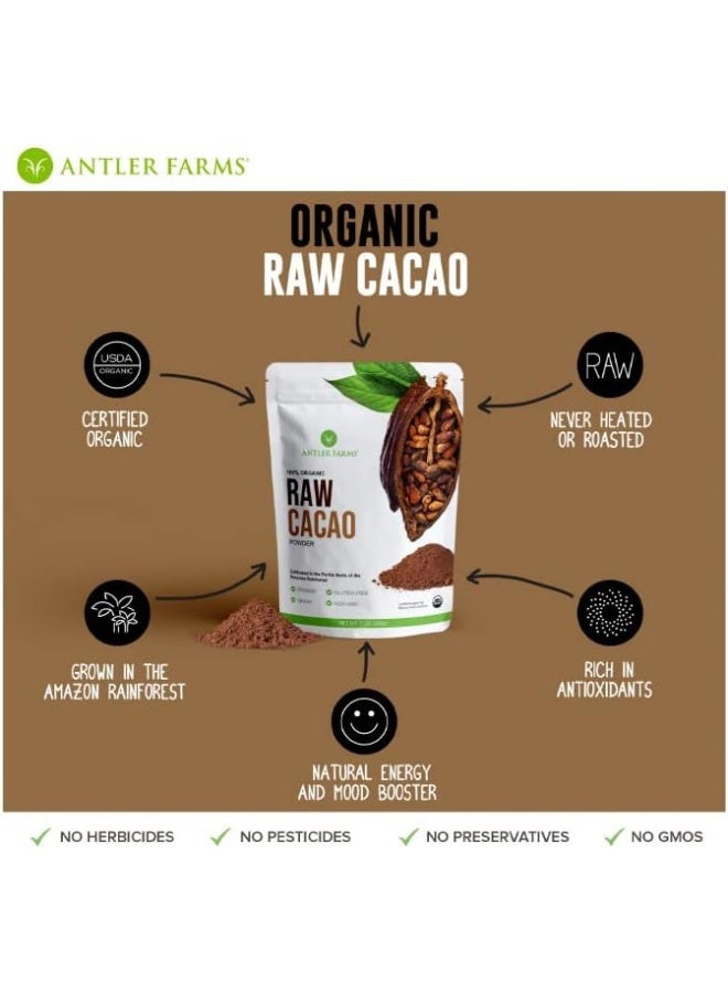Antler Farms 100% Organic Raw Cacao Powder - Image 5