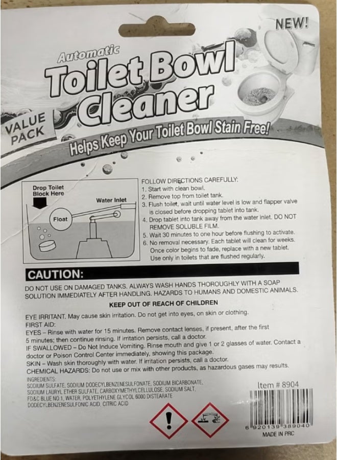 8 Tablets Toilet Cleaner – Ocean Fragrance, 97% Sterilization, Long-Lasting Freshness, Removes Stains & Odors, Lemon Infused - Image 3