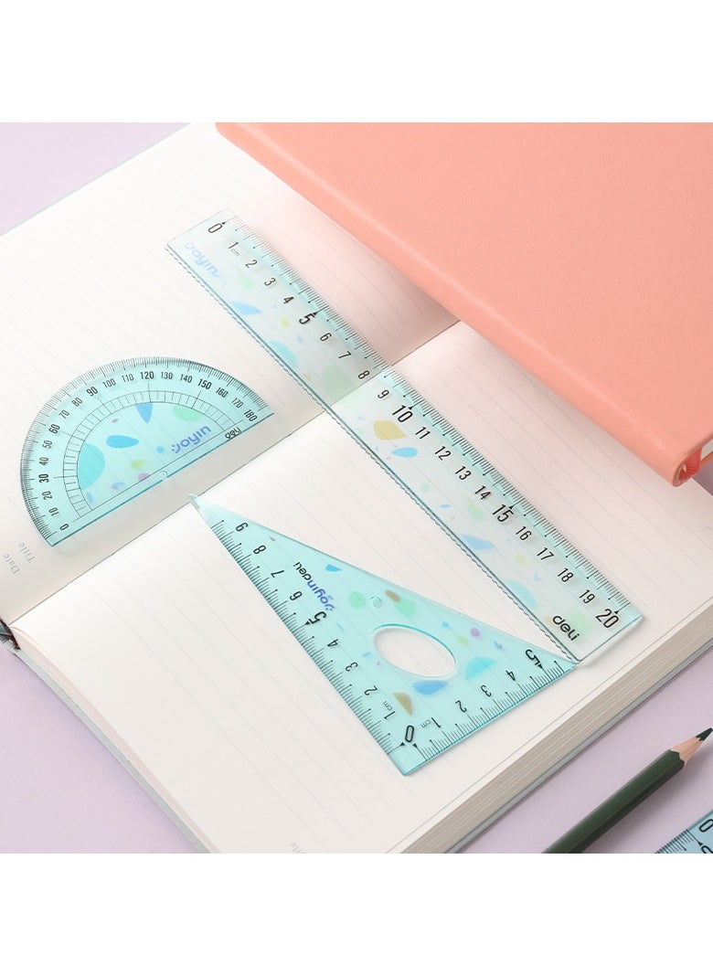Deli Deli EH660 4-Piece Drafting Ruler Set – ideal for creative drafting, design & classroom use  - Image 5