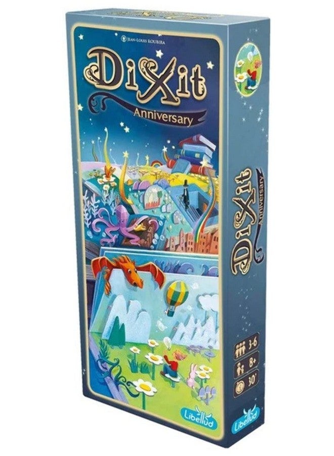 Libellud Dixit Anniversary Board Game Expansion - Unleash Your Imagination with Stunning Artistry! Creative Storytelling Game for Kids & Adults, Ages 8+, 3-6 Players, 30 Min Playtime, Made by Libellud - Image 1