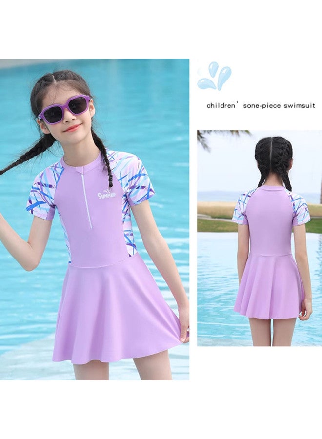 YouYou Children's Swimwear For Girls, Small, Medium, And Large Kids, Baby Cute Student Girls One-piece Swimming Gear For Beach And Hot Spring - Image 5