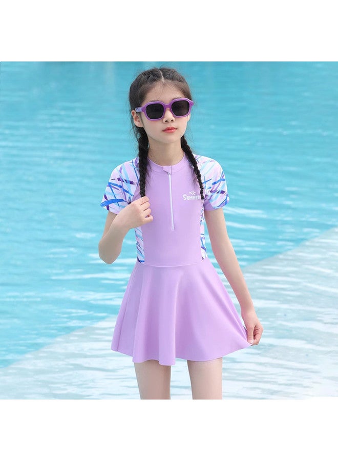 YouYou Children's Swimwear For Girls, Small, Medium, And Large Kids, Baby Cute Student Girls One-piece Swimming Gear For Beach And Hot Spring - Image 3
