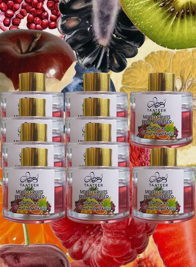 TAATEER 11 Pieces Mixed Fruits Reed Diffuser 100ml - Image 1