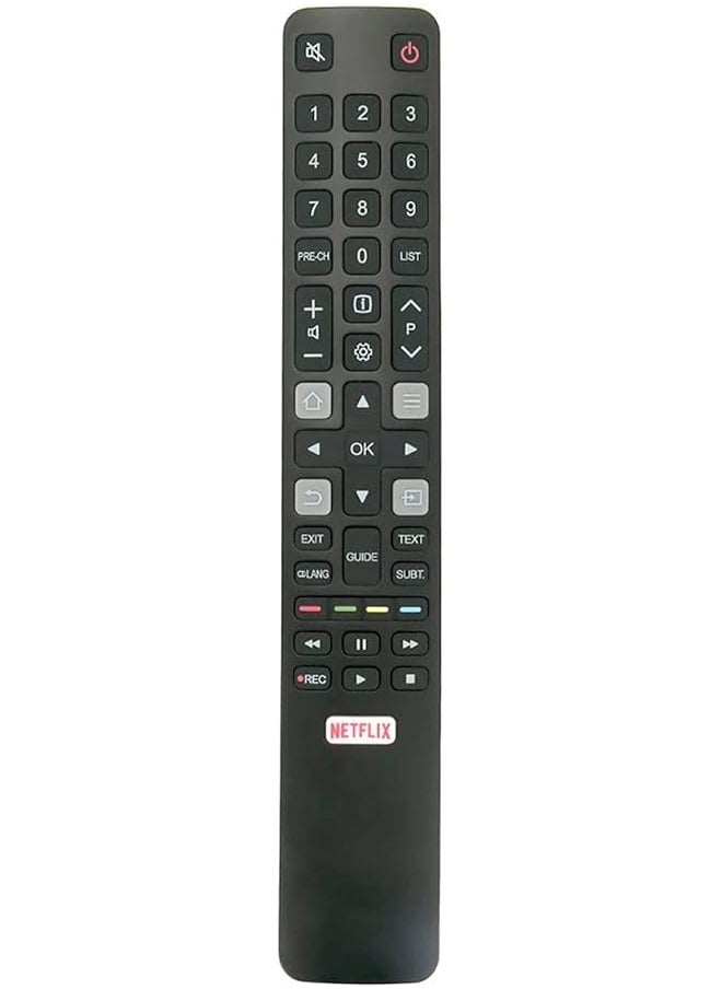 erorex Rc802N Yai2 Replaced Remote Control Applicable For Tcl Tv L50E3800Fs Led55P6500Us 50Uf1 55Uf1 65Uf1 32Sf1 40Sf1 43Uf2 50Uf2 55Uf2 65Uf2 55E19Us 65E19Us 55E5900Us 55S6500Fs  - Image 1