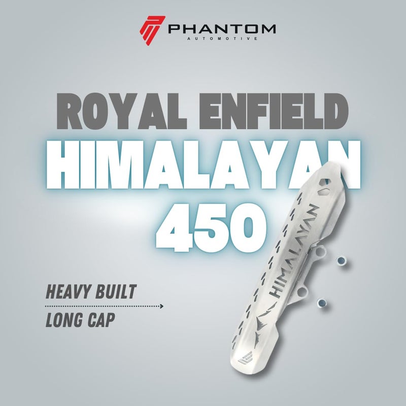 PHANTOM حماية أسطوانة الماستر الخلفية Phantom طويلة لدراجة Royal Enfield Himalayan 450 | غطاء خزان | متين ومقاوم للتآكل | تركيب سهل (SS) - Image 4