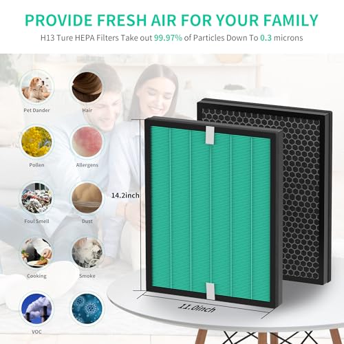 isingoione 2 Pack Upgraded Airmega 150 Filter Replacement Compatible with Coway Airmega 150 (AP-1019C) & Airmega 160 Air Purifiers, True HEPA and Enhanced Activated Carbon Filter, AP-1019C-FP (Enhanced 150) - Image 5