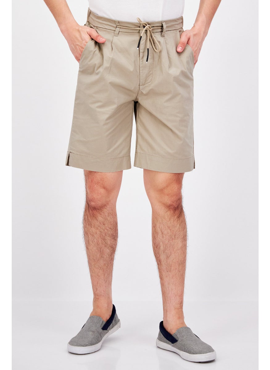 Men Solid Basic Shorts, Beige - pzsku/Z884279B9C0383394D0BAZ/45/_/1737642257/d98fdd07-6f1c-429f-ab92-6ffde9012ae4