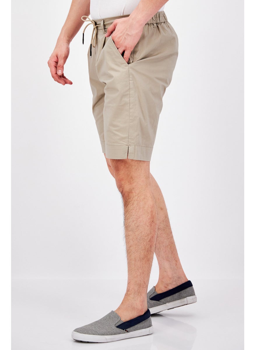 Men Solid Basic Shorts, Beige - pzsku/Z884279B9C0383394D0BAZ/45/_/1737642261/646439a1-c185-4da3-8b91-5cb991bed9fb