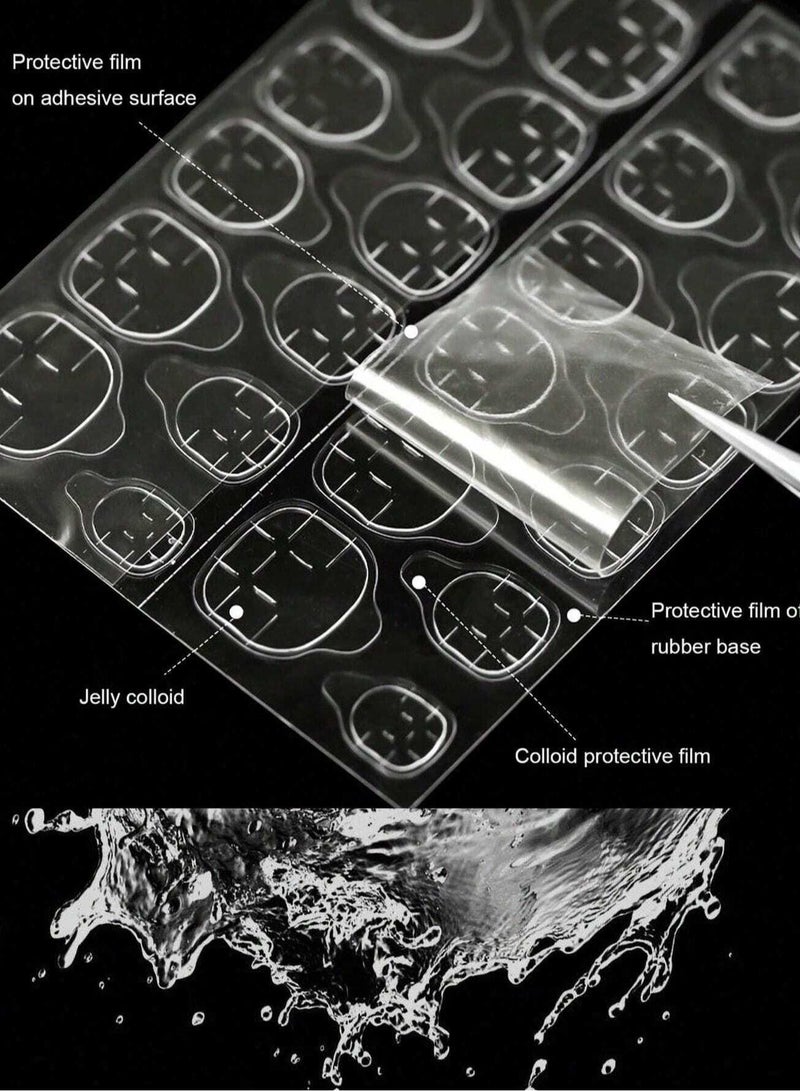 Shein Double-Sided Nail Adhesive Tape – 240 Pcs (10 Sheets) Waterproof Nail Stickers for False Nails - Image 4