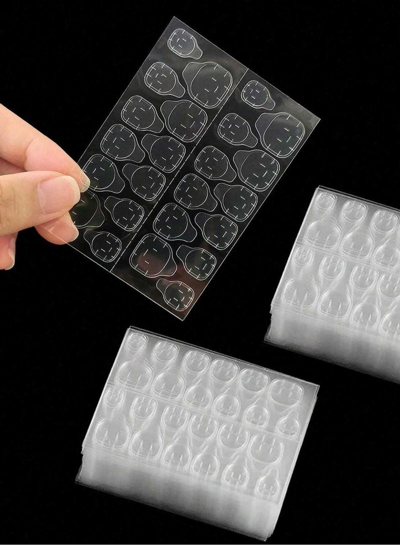 Shein Double-Sided Nail Adhesive Tape – 240 Pcs (10 Sheets) Waterproof Nail Stickers for False Nails - Image 3