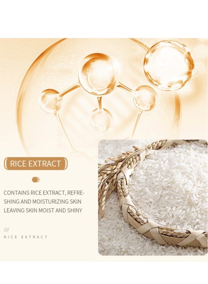 BIOAOUA Rice Puree Skin Care Set, Including Serum, Cleanser, Toner, Lotion, Eye Cream And Face Cream, Facial Care - Image 4