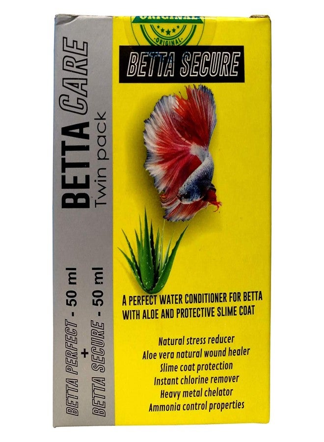 ARK AQUATICS® Betta Care Twin Pack (Betta Perfect 50 ml + Betta Secure 50 ml), 100 مل (عبوة من قطعتين)