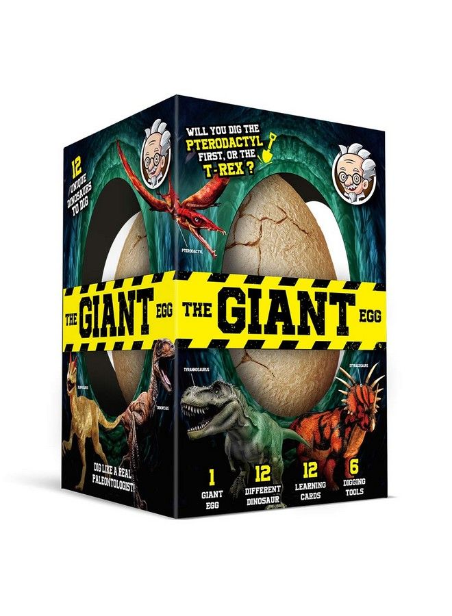 XX Toys Dino Egg Dig Kit Dinosaur Eggs Jumbo Dino Egg With 12 Different Dinosaur Toys Educational Science Toys For Kids 5 7 Great Gifts For 5 Year Old Boy - Image 1